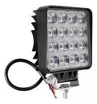 Farol Led Quadrado Azul 48W - 16 Leds Farol Led Quadrado Azul 48W - 16 Leds
