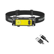 Farol LED Recarregável À Prova D'água Com Sensor De Movimento USB Lanterna De Pesca 18650 Lanterna