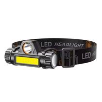 Farol LED recarregável com luz COB à prova d'água Farol LED recarregável com luz COB à prova d'água