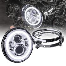 Farol LED TRUE MODS de 7 pulgadas para Harley Davidson con soporte Farol LED TRUE MODS de 7 pulgadas para Harley Davidson con soporte