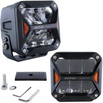 Farol Led Xroad Quadrado Auxiliar 6 Leds 10-30V 58W 7200Lm 10,7cm Preto Farol Led Xroad Quadrado Auxiliar 6 Leds 10-30V 58W 7200Lm 10,7cm Preto