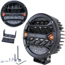 Farol Led Xroad Redondo Auxiliar 18 Leds 10-30V 84W 8100Lm 17,8cm Preto Farol Led Xroad Redondo Auxiliar 18 Leds 10-30V 84W 8100Lm 17,8cm Preto