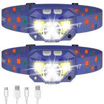 Farol LHKNL 1200 lúmens LED ultraleve recarregável azul