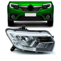 Farol logan sandero 2020 2021 manual com led Farol logan sandero 2020 2021 manual com led