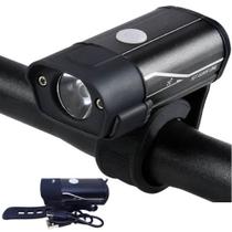 Farol Luz Led Bicicleta Recarregável Iluminação Para Guidão Bike Mochila Reforçada - YBF1022