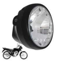 Farol Mais Aro Completo Titan Ks Es Fan 125 2000 Até 2009 Preto Farol Mais Aro Completo Titan Ks Es Fan 125 2000 Até 2009 Preto