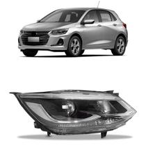 Farol Manual Cromado C/ Projetor S/ Led Onix 2020 a 2024