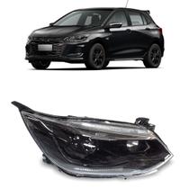 Farol Manual Onix 2020 A 2022 Mascara Negra C/ Projetor