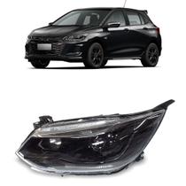 Farol Manual Onix 2020 A 2022 Mascara Negra C/ Projetor