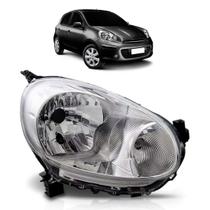 Farol March Nissan 2011 2012 2013 Cromado Farol March Nissan 2011 2012 2013 Cromado