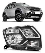 Farol Mascara Negra Duster Oroch 2016 2017 2018 Direito