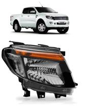 Farol Mascara Negra Ford Ranger 2013 2014 2015