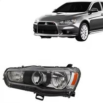 Farol Mascara Negra Lancer 2011 a 2017 Esquerdo Farol Mascara Negra Lancer 2011 a 2017 Esquerdo