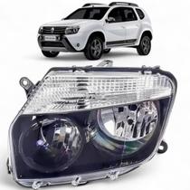 Farol Mascara Negra Renault Duster 2012 2013 2014 2015 Esquerdo Motorista