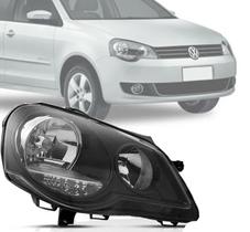 Farol Mascara Negra VW Polo 2007 2008 2010 2010 2011 Direito Farol Mascara Negra VW Polo 2007 2008 2010 2010 2011 Direito