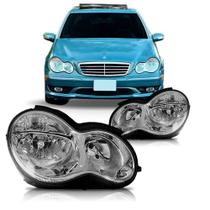 Farol mercedes w203 2004 a 2007 liso Farol mercedes w203 2004 a 2007 liso