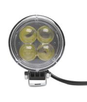 Farol Milha Auxiliar 12w Redondo 4d Off Road Carro Jeep