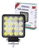 Farol Milha Auxiliar 16 Led Agrícola Off-road 48w Chimex
