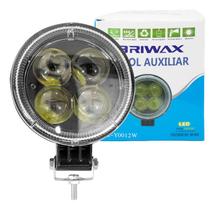 Farol Milha Auxiliar 4led 12w 9v36v Redondo Offroad 6500k Farol Milha Auxiliar 4led 12w 9v36v Redondo Offroad 6500k