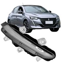 Farol Milha Auxiliar DRL Peugeot 208 20 21 22 23 24 Daylight Com Led Carcaça Branca