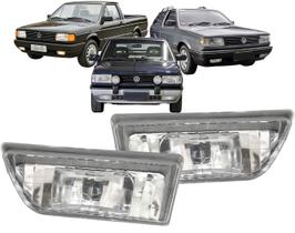 Farol Milha Auxiliar Gol Saveiro Parati 1987 até 1994 Lente Plástico Par 2 peças