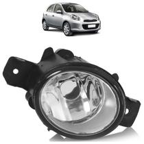 Farol Milha Auxiliar March 2011 2012 2013 2014 Lente Lisa Acrílico Foco Manual