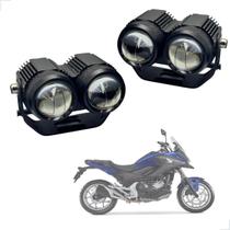 Farol Milha Auxiliar Neblina Led 20w 12v 24v Honda NC 750x 2012 2013 2014 2015 2016 até 2024