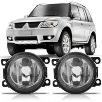 Farol Milha Auxiliar Pajero 2008 A 2009 Cristal Lente Lisa Vidro Carcaça Preta Encaixe Lâmpada H11 Farol Milha Auxiliar Pajero 2008 A 2009 Cristal Lente Lisa Vidro Carcaça Preta Encaixe Lâmpada H11