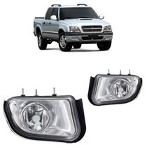 Farol Milha Auxiliar S10 2001 2002 2003 2004 2005 2006 2007 2008 2009 2010 2011 Lente Lisa Vidro