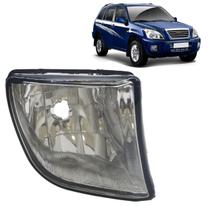 Farol Milha Auxiliar Tiggo 2010 2011 2012 2013 Lente Lisa Vidro Suporte