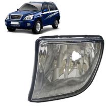 Farol Milha Auxiliar Tiggo 2010 2011 2012 2013 Lente Lisa Vidro Suporte