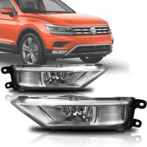 Farol Milha Auxiliar Vw Tiguan 2018 2019 18 19 Cromado Tyc