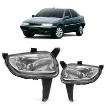 Farol Milha Auxiliar Xantia 1999 2000 2001 Lente Lisa Vidro Carcaça Preta
