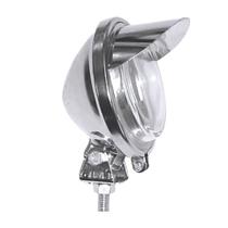 Farol Milha Cromado Com Aba 92mm Farol Milha Cromado Com Aba 92mm