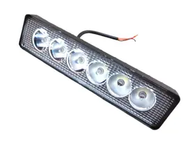 FAROL MILHA LED PALITO 6 LEDS LUZ SUPER BRANCA 6000k AUXILIAR NEBLINA UNIVERSAL BARRINHA MOTO CARRO TRILHA TRATOR CAMINHÃO BARCO