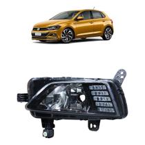 Farol Milha Polo Polo Virtus 2017 2018 2019 2020 2021 Preto Com Led Lado Esquerdo Farol Milha Polo Polo Virtus 2017 2018 2019 2020 2021 Preto Com Led Lado Esquerdo