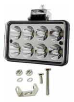 Farol Milha Retangular Led 24w 12v 24v Jeep Caminhão Volvo