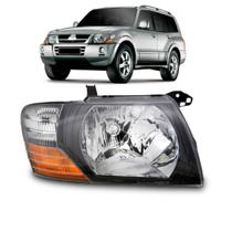 Farol Mitsubishi Pajero Full 2000 2001 2002 2003 Máscara Negra