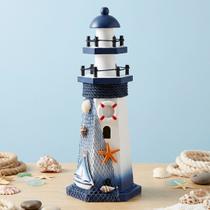Farol Náutico Barco Marítimo Decoração Casa Praia Mar 27cm