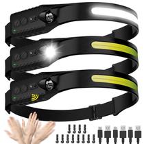 Farol Nessciera LED recarregável de 400 lm à prova d'água, pacote com 3 Farol Nessciera LED recarregável de 400 lm à prova d'água, pacote com 3