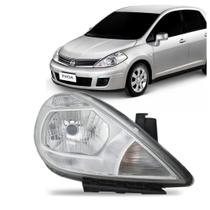 Farol Nissan Tiida 2007 A 2013 Cromado Farol Nissan Tiida 2007 A 2013 Cromado