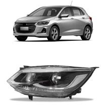 Farol Onix 2020 A 2024 Elétrico Cromado C/ Projetor