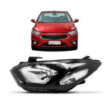 Farol Onix e Prisma 2017 a 2020 Manual Sem Led Friso Preto Farol Onix e Prisma 2017 a 2020 Manual Sem Led Friso Preto