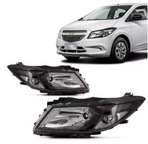 Farol Onix Joy 17 18 19 Serve Onix 13 14 15 16 Máscara Negra Lado Esquerdo