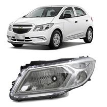 Farol Onix/Prisma 2012/2016 Cromado Esquerdo Arteb Farol Onix/Prisma 2012/2016 Cromado Esquerdo Arteb