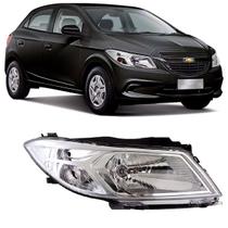 Farol onix prisma 2013 2014 2015 2016 cromado direito