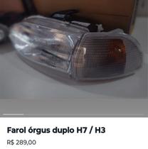 Farol orgus duplo h7