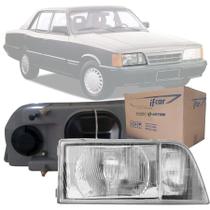 Farol Original Opala 1988 1989 1990 1991 1992 Foco Simples Cromado Lado Direito