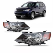 Farol Outlander 2008 2009 Fumê Eletrico Farol Outlander 2008 2009 Fumê Eletrico