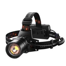 Farol P70 LED com função de zoom recarregável preto Farol P70 LED com função de zoom recarregável preto